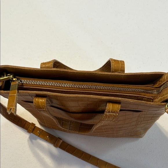 MADEWELL‎ Elegant Tan Crocodile-Embossed Women's Bag PRE-OWNED - Picture 7 of 12